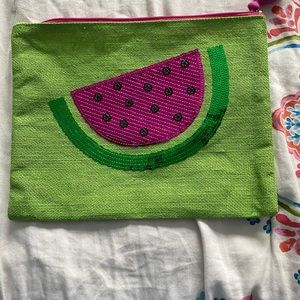 Cute watermelon zip top bag